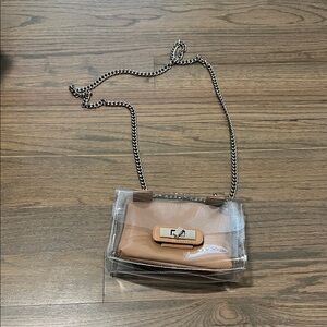 Steve Madden Tan Crossbody Bag with Chain Strap